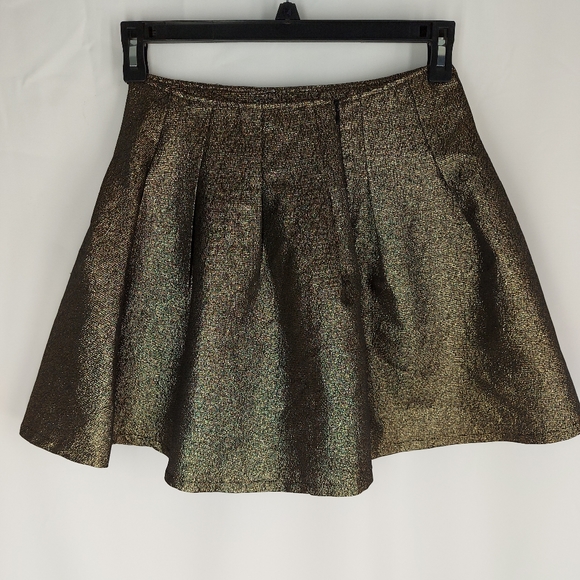 DO & BE  skirts size medium color gold & Black - Picture 3 of 9